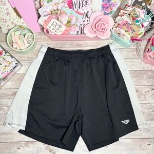 PONY Athletic Shorts Black & White Men’s Sz.M Sporty Basketball Drawstring Waist